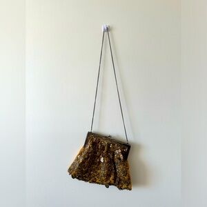 Vintage Pewter sequin purse